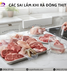 CÁC SAI LẦM KHI RÃ ĐÔNG THỊT
