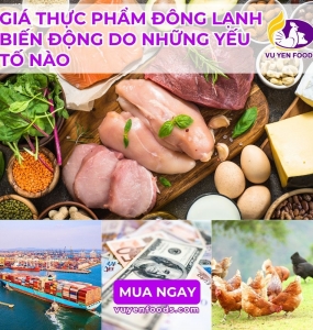GIÁ THỰC PHẨM ĐÔNG LẠNH BIẾN ĐỘNG DO NHỮNG YẾU TỐ NÀO
