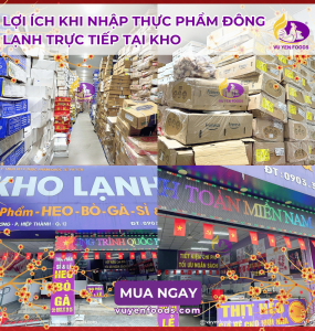 LỢI ÍCH KHI NHẬP THỰC PHẨM ĐÔNG LẠNH TRỰC TIẾP TẠI KHO