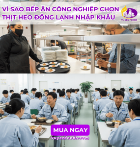 VÌ SAO BẾP ĂN CÔNG NGHIỆP CHỌN THỊT HEO ĐÔNG LẠNH NHẬP KHẨU