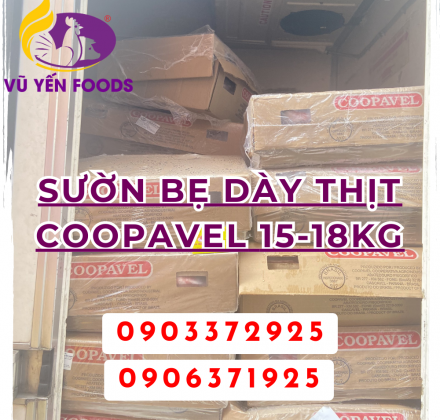 Sườn bẹ dày thịt Coopavel 15-18kg