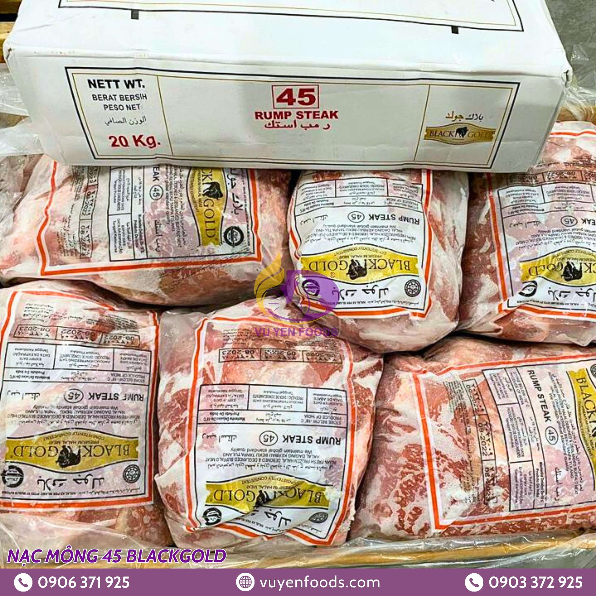 NẠC MÔNG 45 BLACK GOLD