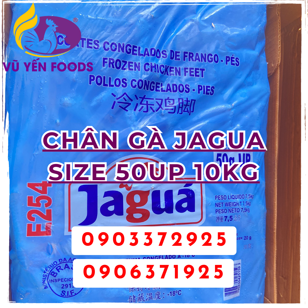 Chân gà Jagua Size 50up 10Kg