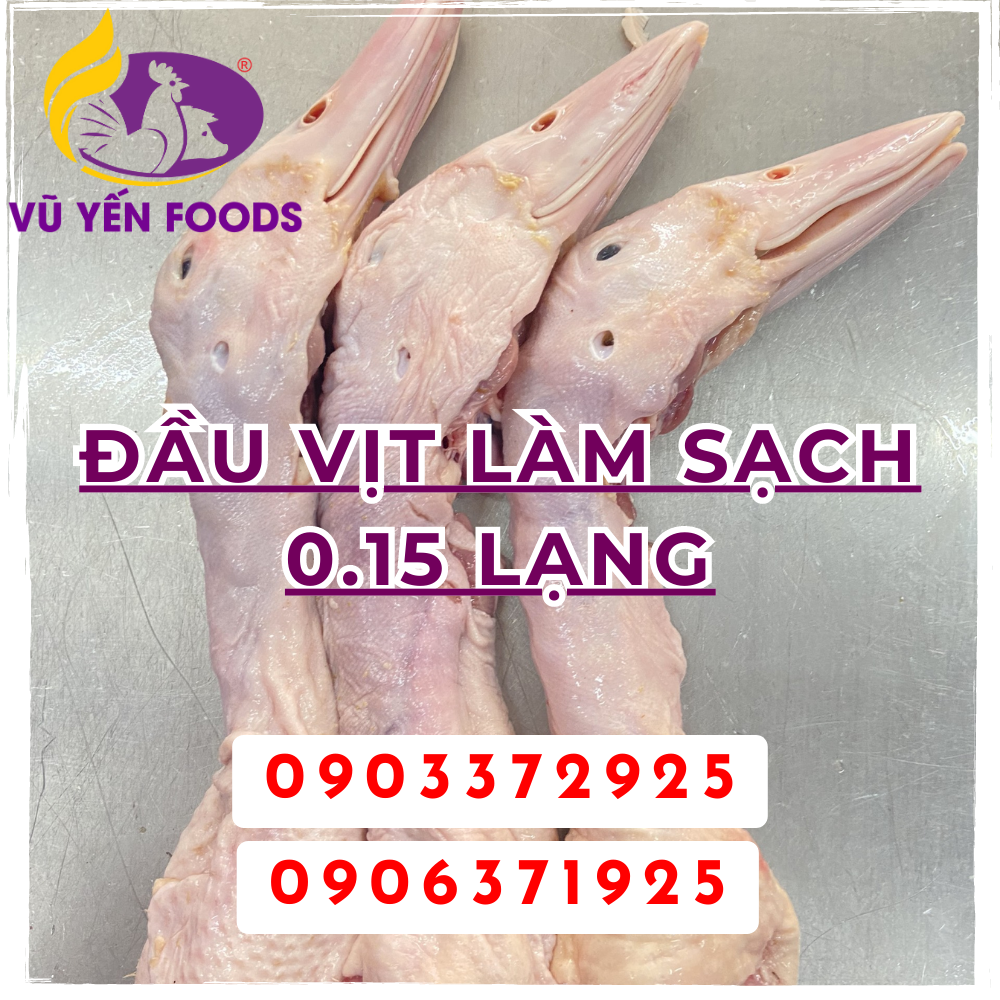 Đầu Vịt làm sạch 0.15 lạng
