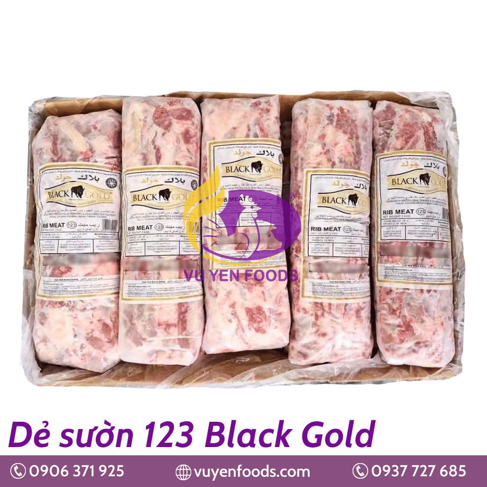 DẺ SƯỜN TRÂU 123 BLACK GOLD
