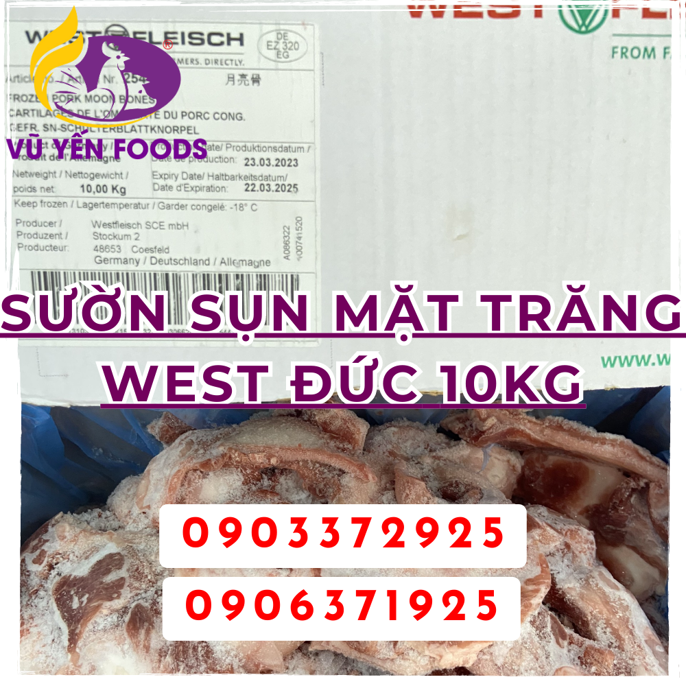 Sườn sụn mặt trăng West Đức 10kg