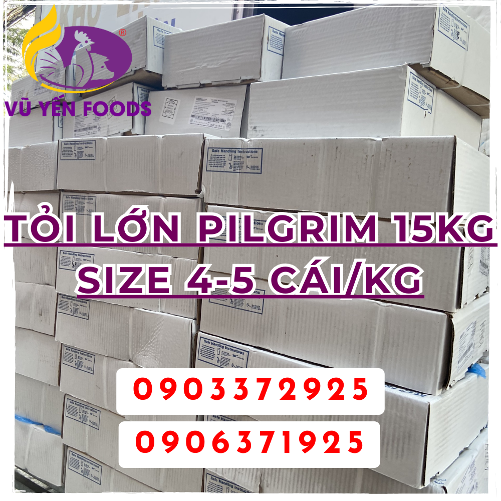 Tỏi lớn Pilgrim 15kg Size 4-5 cái/kg