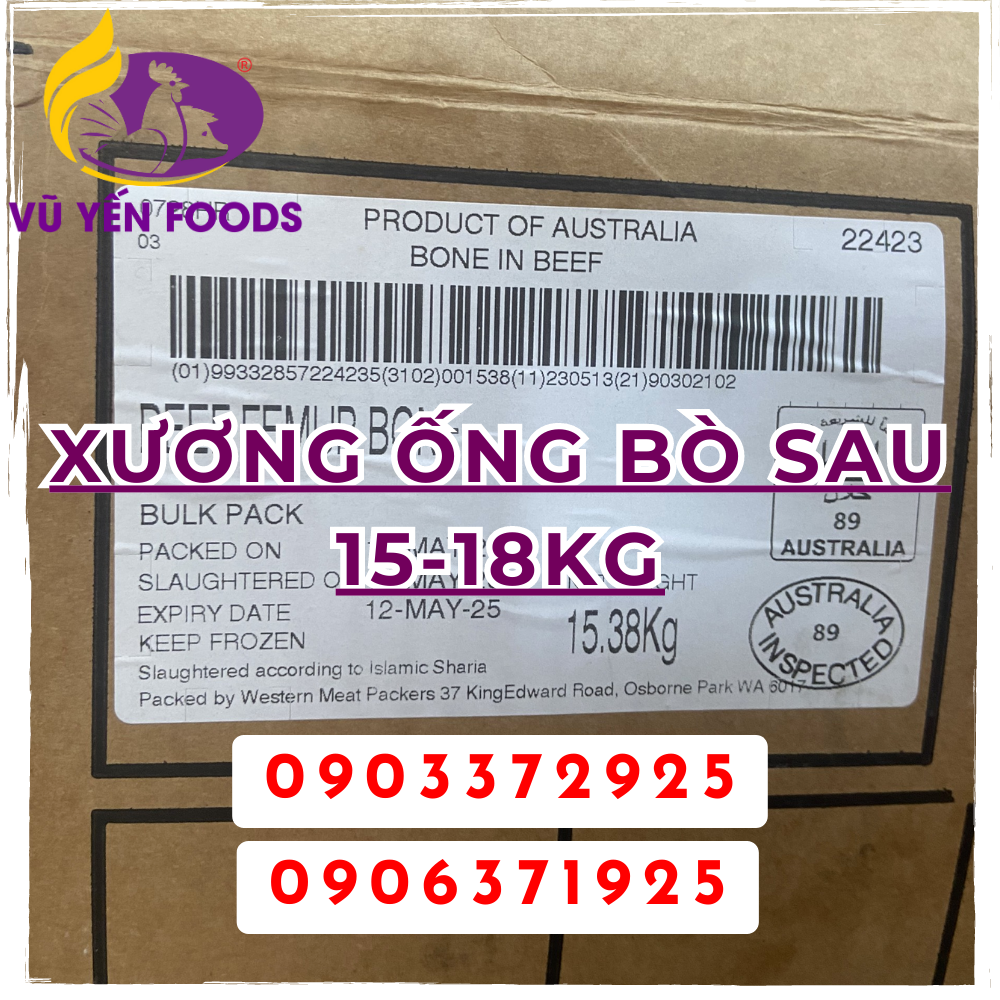 Xương ống bò sau 15-18kg