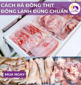 CÁCH RÃ ĐÔNG THỊT ĐÔNG LẠNH ĐÚNG CHUẨN