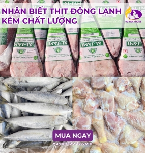 NHẬN BIẾT THỊT ĐÔNG LẠNH KÉM CHẤT LƯỢNG
